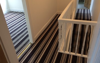 Striped carpet – Brislington, Bristol.